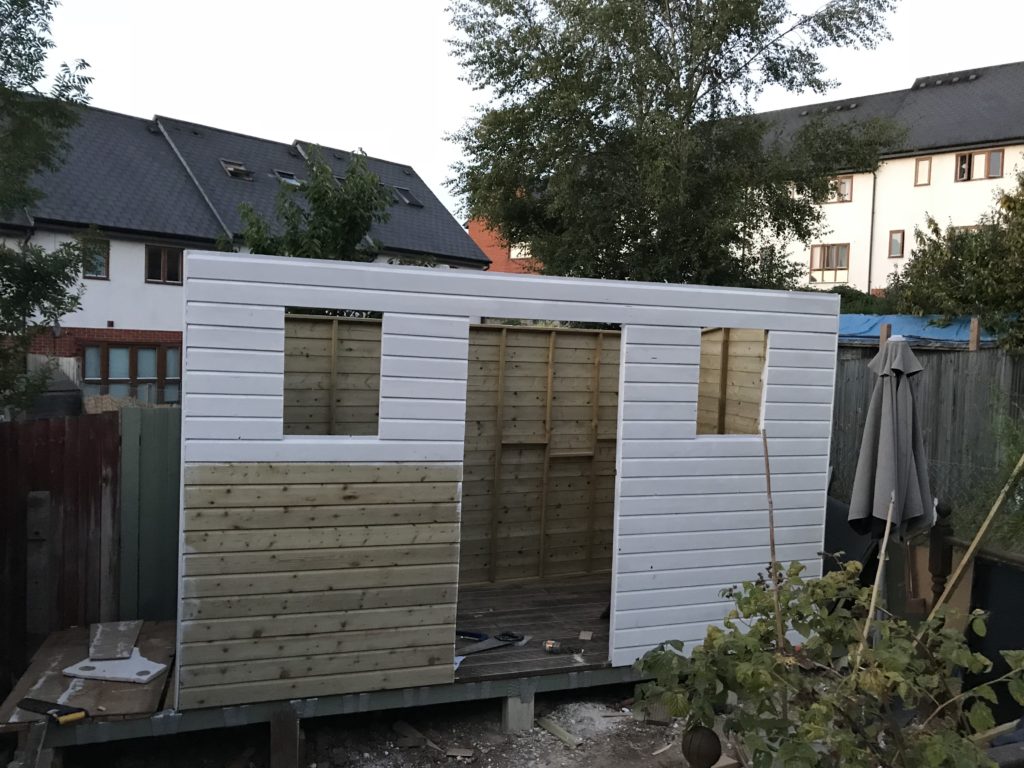 Shed Constructed on Raised Base